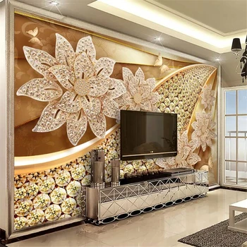 beibehang Пользовательские обои 3d фотообои ювелирные изделия с бриллиантами фон стены гостиная спальня обои 3d papel de parede фреска