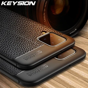 KEYSION Противоударный Чехол для Samsung A12 A42 A32 A22S 5G с Текстурой кожи, Силиконовая Задняя крышка телефона для Galaxy M53 M33 5G M32 M12