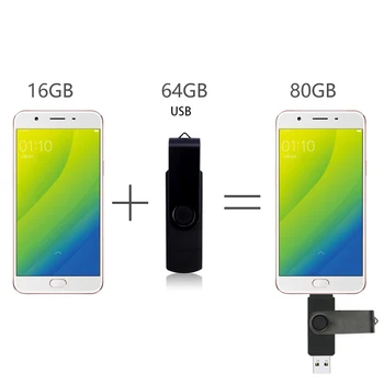 Многофункциональные USB-накопители Type-C 128 ГБ otg-флешки 64 ГБ флешка memoria cle usb-накопитель 32 ГБ 16 Г 8 ГБ флеш-накопитель 4G для телефона Изображение 2