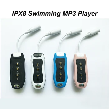 Водонепроницаемый MP3-плеер с зажимом IPX8, FM-радио, Стереозвук, 8G, Плавание, Дайвинг, Серфинг, Велоспорт, Спорт, Мини-MP3 Музыкальный плеер Изображение 2