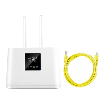 Беспроводной маршрутизатор 4G 150 Мбит/с с антенной 2X, встроенный слот для SIM-карты, поддержка максимум 20 пользователей (штепсельная вилка США)