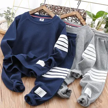 Детская одежда, спортивная одежда для мальчиков, Детская спортивная одежда, весенне-осенние новые свитера для мальчиков среднего и большого размера