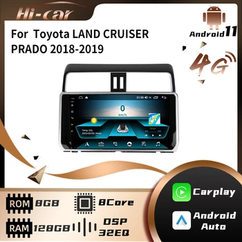 2 Din Android Автомобильный радиоприемник Стерео для Toyota LAND CRUISER PRADO 2018-2019 10,1 