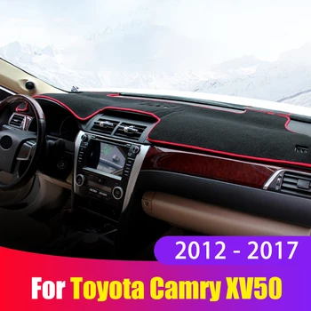 Для Toyota Camry 50 XV50 2012-2015 2016 2017 Чехлы для приборной панели автомобиля, коврик, солнцезащитный козырек, приборная панель, ковры, аксессуары для интерьера