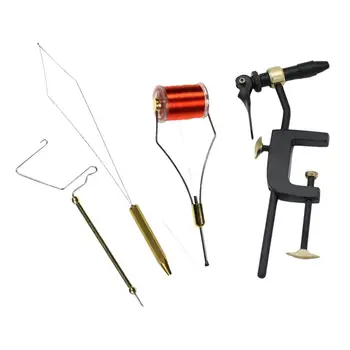 Набор инструментов для завязывания мух, тиски для завязывания нитей, финишер для изготовления приманок Изображение 2