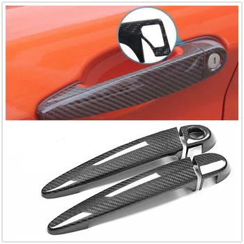 Крышка дверной ручки автомобиля из углеродного волокна для BMW F22 F23 с умным отверстием для ключа