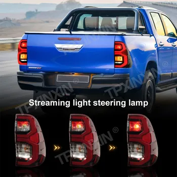 Для Toyota Hilux 2015-2021 светодиодные задние фонари Фары Стоп-сигнал В сборе Аксессуары Лампа окружающего света Модификация автомобиля Задний фонарь Изображение 2