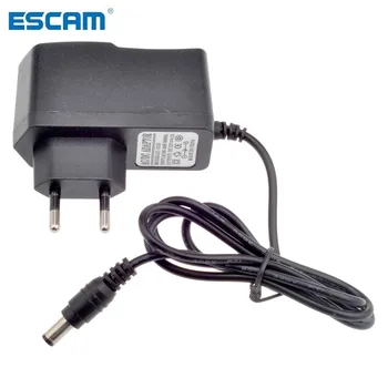 ESCAM EU AU UK US Тип Штекера 12V 1A 5,5 мм x 2,1 мм Источник Питания AC 100-240 В-Адаптер постоянного тока Для камеры видеонаблюдения/IP-камеры