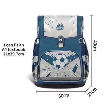 Сумка для снятия стресса для мальчиков третьего, четвертого и шестого классов, учащихся начальной школы, защищает позвоночник легкой девочки, детский рюкзак Изображение 2
