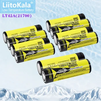 10ШТ LiitoKala Lii-LT42A 3,7 V 4200mAh 21700 Аккумулятор 42A Мощность 10C Разряда Тройных Литиевых Батарей DIY Электрический Велосипед