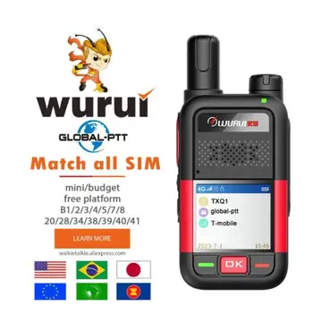 Wurui N8 global-ptt POC портативная рация интернет 4G Двухсторонний радиокоммутатор дальние GSM телефоны телекоммуникации дальность действия 1000 км