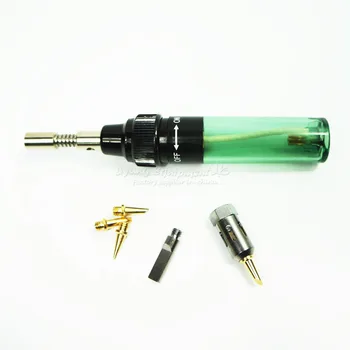 Беспроводной инструмент для пайки бутановым паяльником в форме ручки с 4 бесплатными наконечниками для BGA Rework Reballing Station Изображение 2