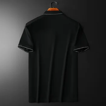 Европейский Модный бренд, рубашка ПОЛО с вышивкой Little Shark, Мужская молодежная повседневная корейская футболка с коротким рукавом, высококачественная мужская рубашка Paul Изображение 2