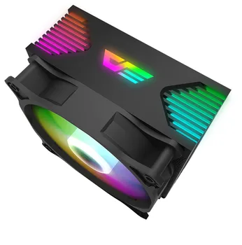 Кулер для процессора Darkflash aura sync ARGB С Подсветкой 4 Тепловых Трубки 120 мм Бесшумный Вентилятор PWM RGB Радиатор Охлаждения процессора LGA 1155/AM4 AMD Изображение 2