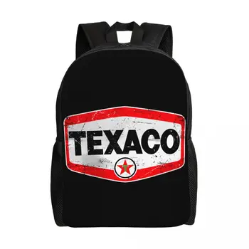 Винтажный Рюкзак для Ноутбука с Логотипом Texaco, Мужская И Женская Повседневная Сумка для книг, Сумка для студентов Колледжа