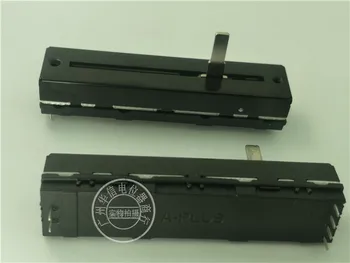 Длина рукоятки двойного потенциометра с прямым скольжением A-plus NI 72 мм B103 B10K составляет 15 мм.