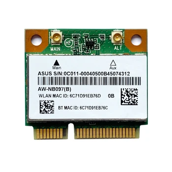 AR5B225 Беспроводная карта настольного компьютера 2 в 1, Совместимая с Bluetooth Сетевая карта 2,4 ГГц 300 М Mini PCI-E WiFi Адаптер