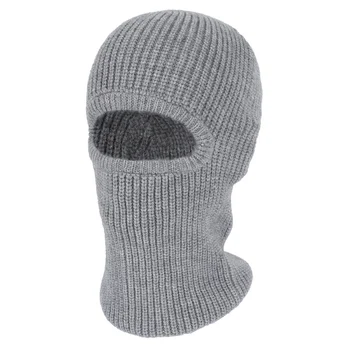 Зимняя вязаная шапка 2023 года, спортивная лыжная шапка для велоспорта на открытом воздухе, теплая плюшевая шапка с защитой от холода для мужчин и женщин, маски Изображение 2