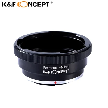 Адаптер для крепления объектива K & F Concept для объектива Pentacon 6 Kiev 60 к корпусу камеры Nikon AI F Mount D90 D300 D700 D7100 D7000