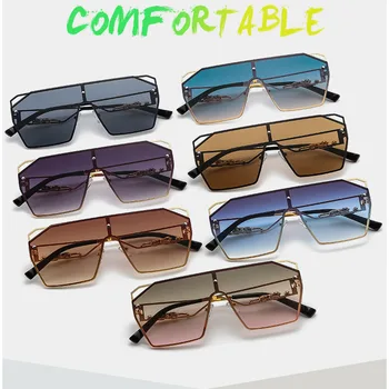 Винтажные солнцезащитные очки в стиле панк, мужские дизайнерские очки для вождения, женские Роскошные Ретро очки в квадратной металлической оправе UV400