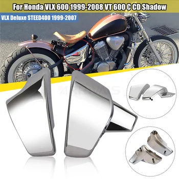 Крышка Бокового Обтекателя Аккумуляторной батареи Мотоцикла Для Honda VLX 600 1999-2008 VT 600 C CD Shadow VLX Deluxe STEED400 1999-2007 Изображение 2