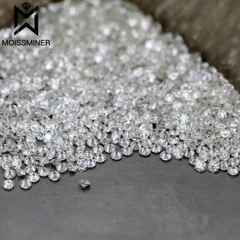 Камень муассанит 0,7/1,6 мм, набор из 10 предметов, высококачественный VVS Bling, настоящий бриллиант, может пройти алмазный тестер, оптовая продажа, Прямая поставка