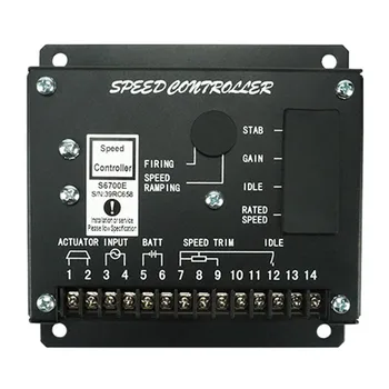 Регулятор скорости генератора S6700E AVR, Электронная панель управления генератором, Продолжение скорости