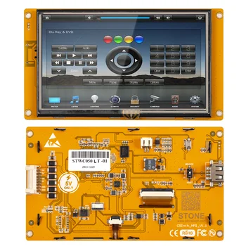 SCBRHMI C Series 5 ”Резистивный смарт-модуль HMI TFT LCD с 4-проводным сенсорным сопротивлением