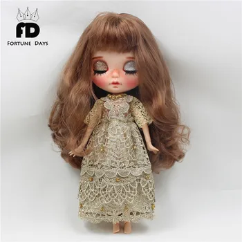 Кукла ICY DBS Blyth с суставами, золотое благородное платье, великолепная одежда, игрушка