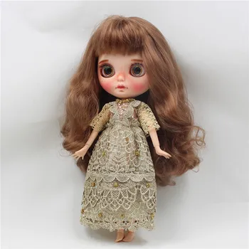 Кукла ICY DBS Blyth с суставами, золотое благородное платье, великолепная одежда, игрушка Изображение 2