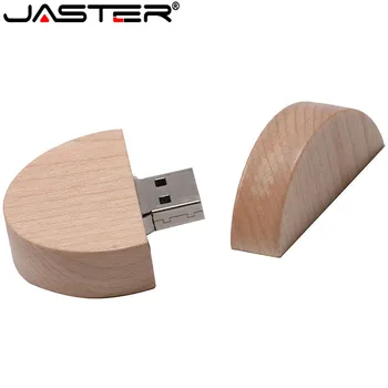 JASTER Maple USB2.0 Флэш-накопители Круглая Ручка-Накопитель Memory Stick 4 ГБ 8 ГБ 16 ГБ 32 ГБ 64 ГБ 128 ГБ U Диск Подарок Бесплатный Пользовательский Логотип