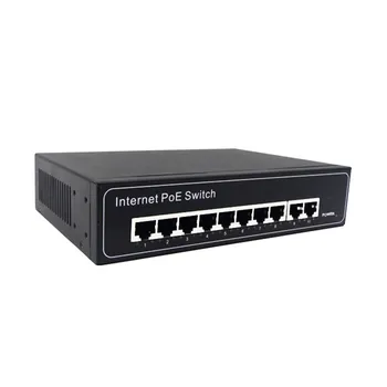 Гигабитный Неуправляемый коммутатор Fast Ethernet Poe 8 Портов 10/100/1000 м Сетевой коммутатор видеонаблюдения Изображение 2