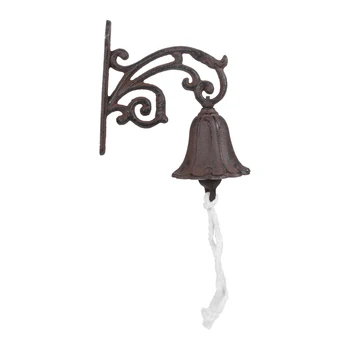 DRELD Винтажный Дверной звонок в Деревенском стиле, Дверной звонок в деревенском стиле, Настенный Обеденный Колокольчик, Чугунный Настенный декоративный колокольчик для домашнего магазина, ресторана