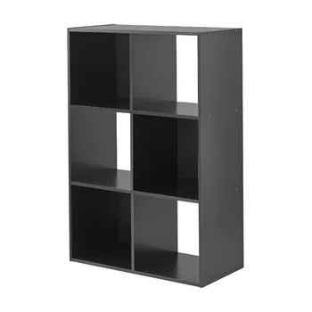 Основной органайзер на 6 кубов, черный мебельный шкаф для хранения