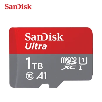 100% Карта памяти Sandisk A1 micro sd TF карта 1 ТБ оригинальная 16G 32gb 64GB 128G 256G 400G 512gb C10 U1 SDXC флэш-карта ultra adapter