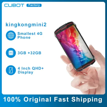 Прочный Смартфон Cubot Kingkong Mini 2, 4-Дюймовый QHD-дисплей, 3 ГБ + 32 ГБ, 13-мегапиксельная Камера, Android 10, две SIM-карты, 4G, Водонепроницаемый Мобильный Телефон