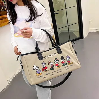 Disney Mickey 2022 Новая сумка для подгузников, Роскошный бренд, Большая Вместительная Детская Сумка, Детский Органайзер, Водонепроницаемая Модная Дорожная сумка Изображение 2