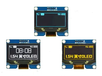 IPS 1,54 дюймовый 5PIN Белый/синий/Желтый OLED-экран PM с адаптерной платой SSD1309 CH1116 Drive IC 128*64 I2C Интерфейс