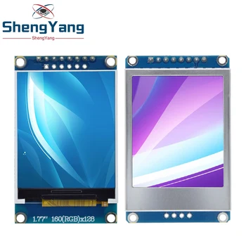 ShengYang 1шт 1,77-дюймовый TFT ЖК-экран 128 *160 1,77 TFTSPI TFT цветной экранный модуль модуль последовательного порта Изображение 2