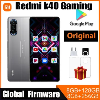 Игровой смартфон Xiaomi Redmi K40 с диагональю 128 ГБ и разрешением 1200, восьмиядерный дисплей 120 Гц, камера 64 Мп, мобильные телефоны