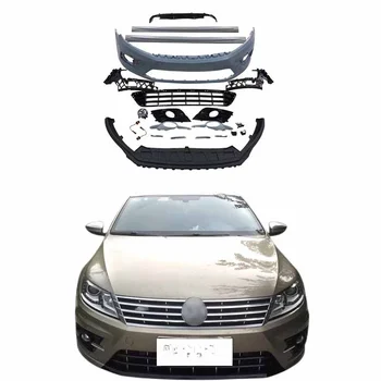 Оригинальные обвесы для Volkswagen CC facelift R-line Передний бампер автомобиля Передняя Решетка Радиатора Боковая юбка Диффузор задняя губа Передний бампер