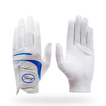 1ШТ Профессиональные перчатки для гольфа для спорта на открытом воздухе с левой и правой манжетой, дышащие вентиляционные отверстия, дизайнерские перчатки из искусственной кожи
