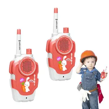 Детская Портативная рация Мини Телефонный Звонок Детская Мультяшная рация Walkie Long Range 2 Way Radio Interphone Подарки на День рождения мальчикам и Девочкам