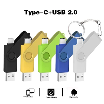 Высокоскоростной USB Флэш-накопитель Type-C Pen Drive 128 ГБ 64 ГБ USB-накопитель 32 ГБ 256 ГБ Флешка Флэш-диск для Телефона Android/ПК