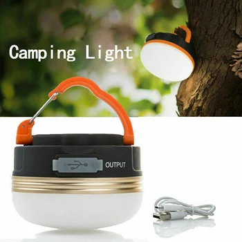 Уличная светодиодная подсветка для кемпинга, Многофункциональный блок питания, USB-Перезаряжаемый светодиодный фонарь для кемпинга, лампа для палатки, Наружное аварийное освещение
