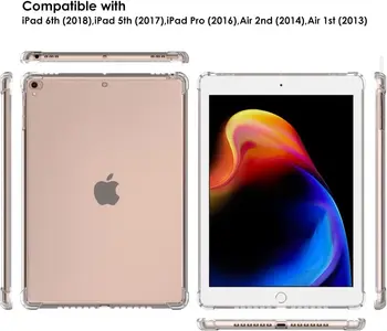 Чехол Для планшета Apple iPad 9,7 10,2 10,9 2017 2018 2019 2020 2021 2022 5-го, 6-го, 7-го, 8-го, 9-го, 10-го поколения, Мягкий Силиконовый Чехол Изображение 2