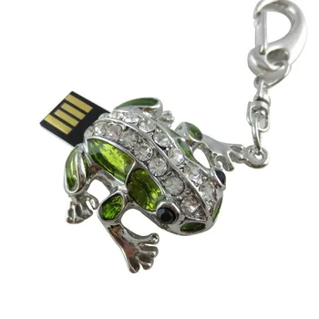 Алмазная Милая Лягушка USB Флэш-Накопитель 64 ГБ 32 ГБ Алмазная ручка-Накопитель 16 ГБ 8 ГБ 4 ГБ Флешка Животное Memory Stick USB 2.0 U Диск Изображение 2