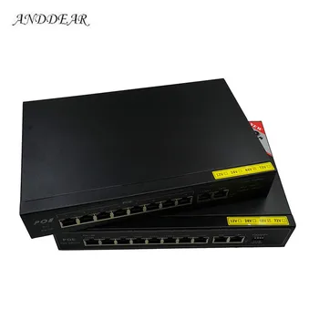 10-портовый гигабитный неуправляемый коммутатор poe 8* 10/100 Мбит/с POE poort; 2 * 10/100/1000 Мбит/с UP Link poort; Сетевой коммутатор NVR port 280M